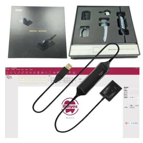 1 세트 Runyes DR730 치과 X 선 RVG 센서 디지털 구강 내 이미징 스캐너 시스템 치과 사진 장비 RVG X 선 장치