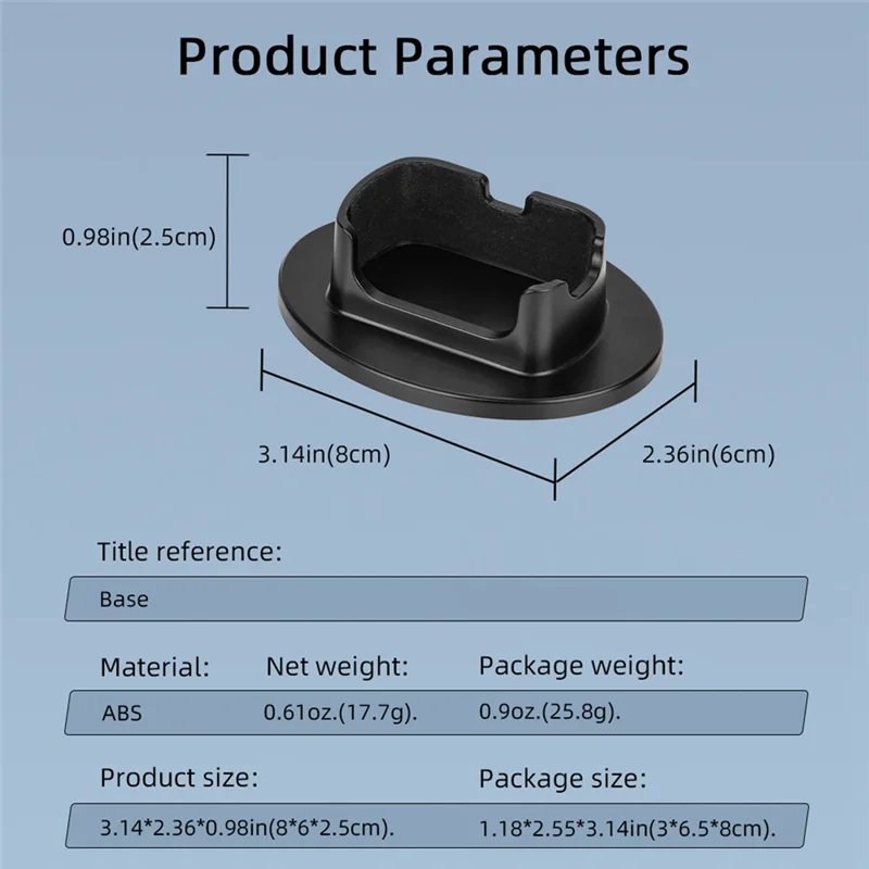 DJI Insta360 X5 데스크탑 스탠드 핸드헬드 카메라 고정 마운트용 ABKQ 확장 어댑터 홀더 베이스
