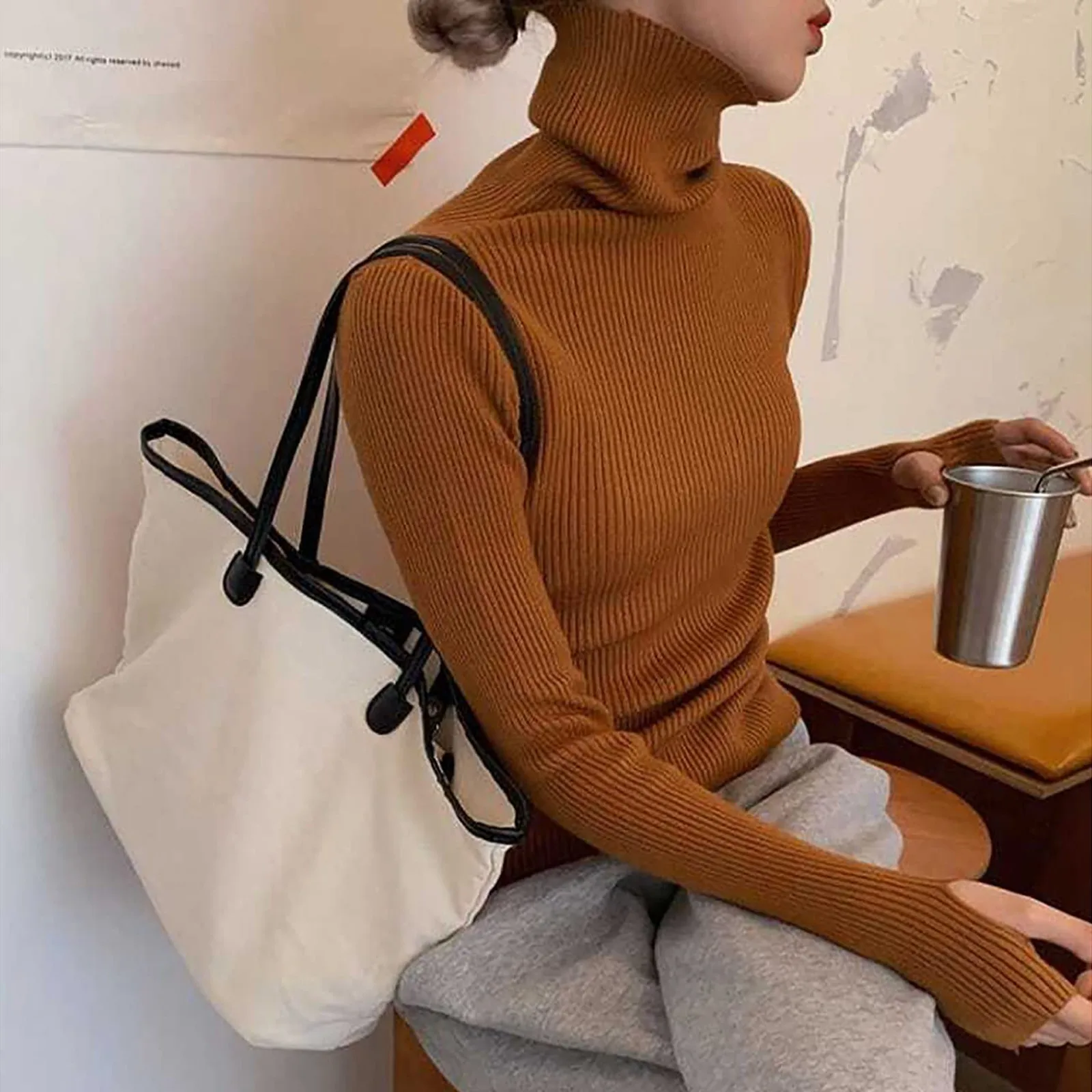 Rapbin Hauts à Manches Longues Pour Femmes, Pulls