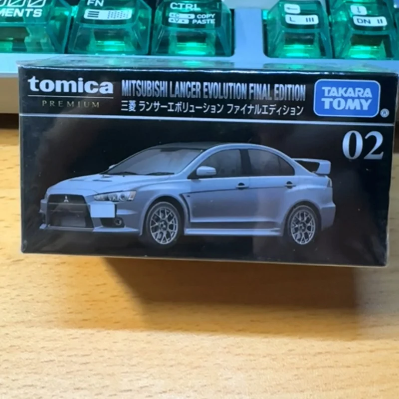 

In Stock Tomy Diecast Car Mitsubi Shi Lancer Evo Tp02 Premium Black Box Alloy Silver Model Hobby Model Friend Holiday Gift Toys