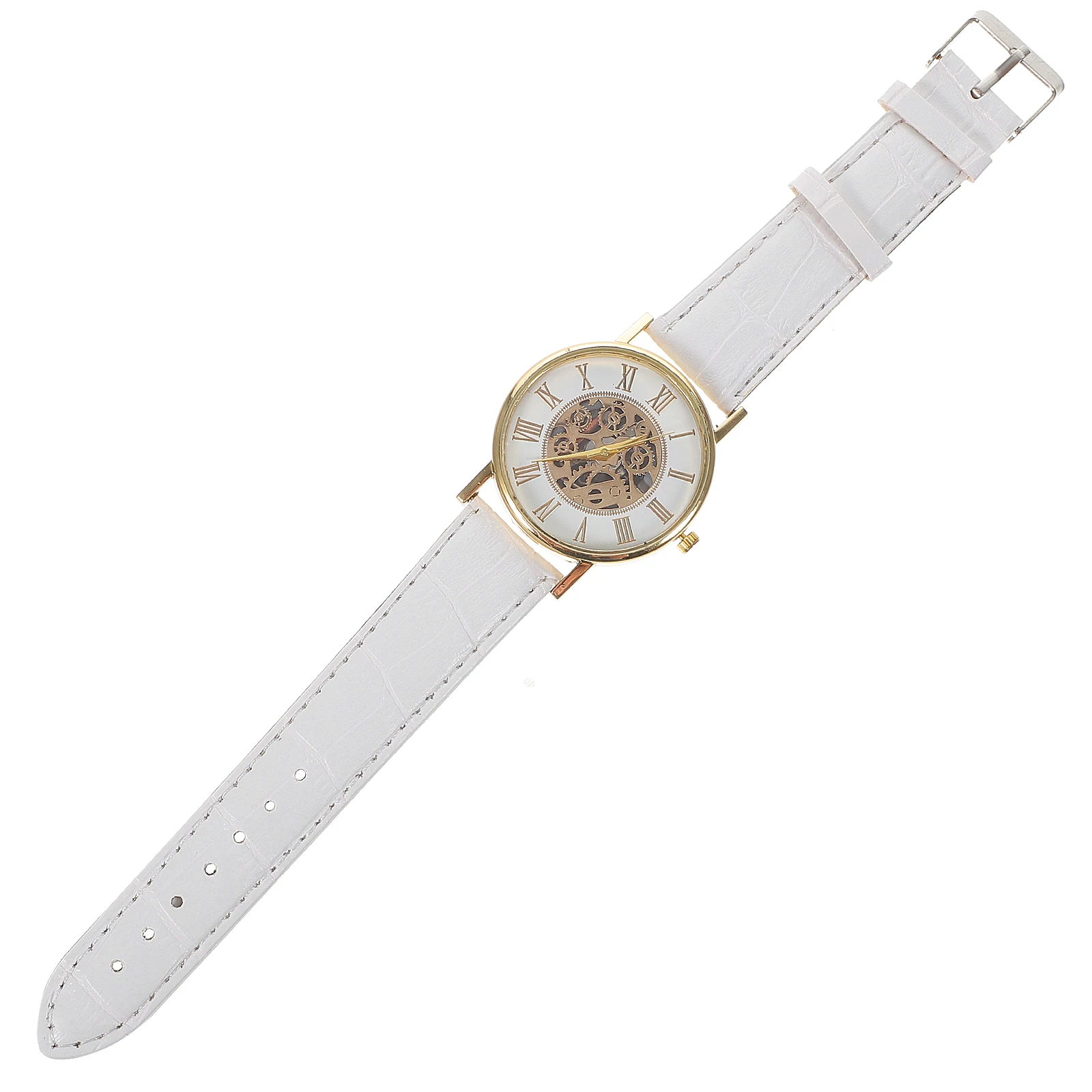 

Quartz Watch Men Hollow Watch Fashion Business Hollow Watches Breathable Strap Dress Lady Stylish Casual Occasions