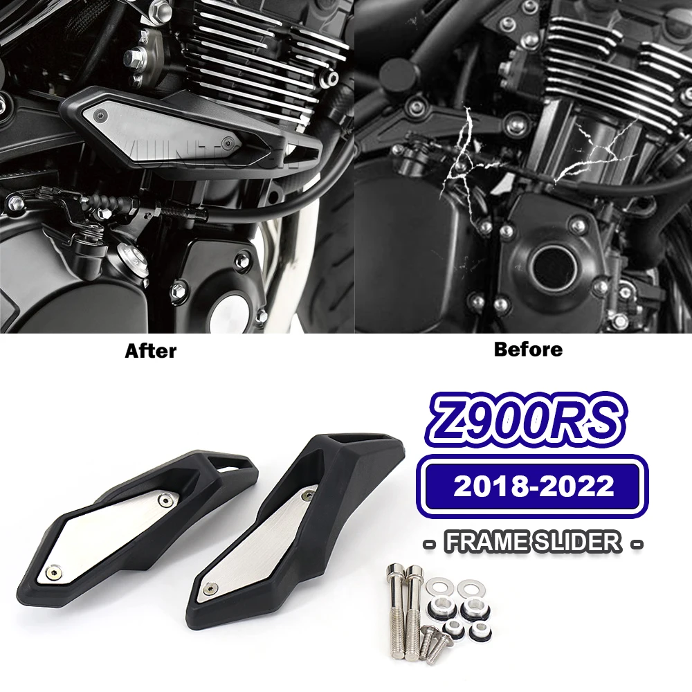 

Аксессуары Z900RS для Kawasaki Z900 RS Z 900RS ползунок рамы мотоцикла 2018-2022 защита от падения посадки из АБС-пластика