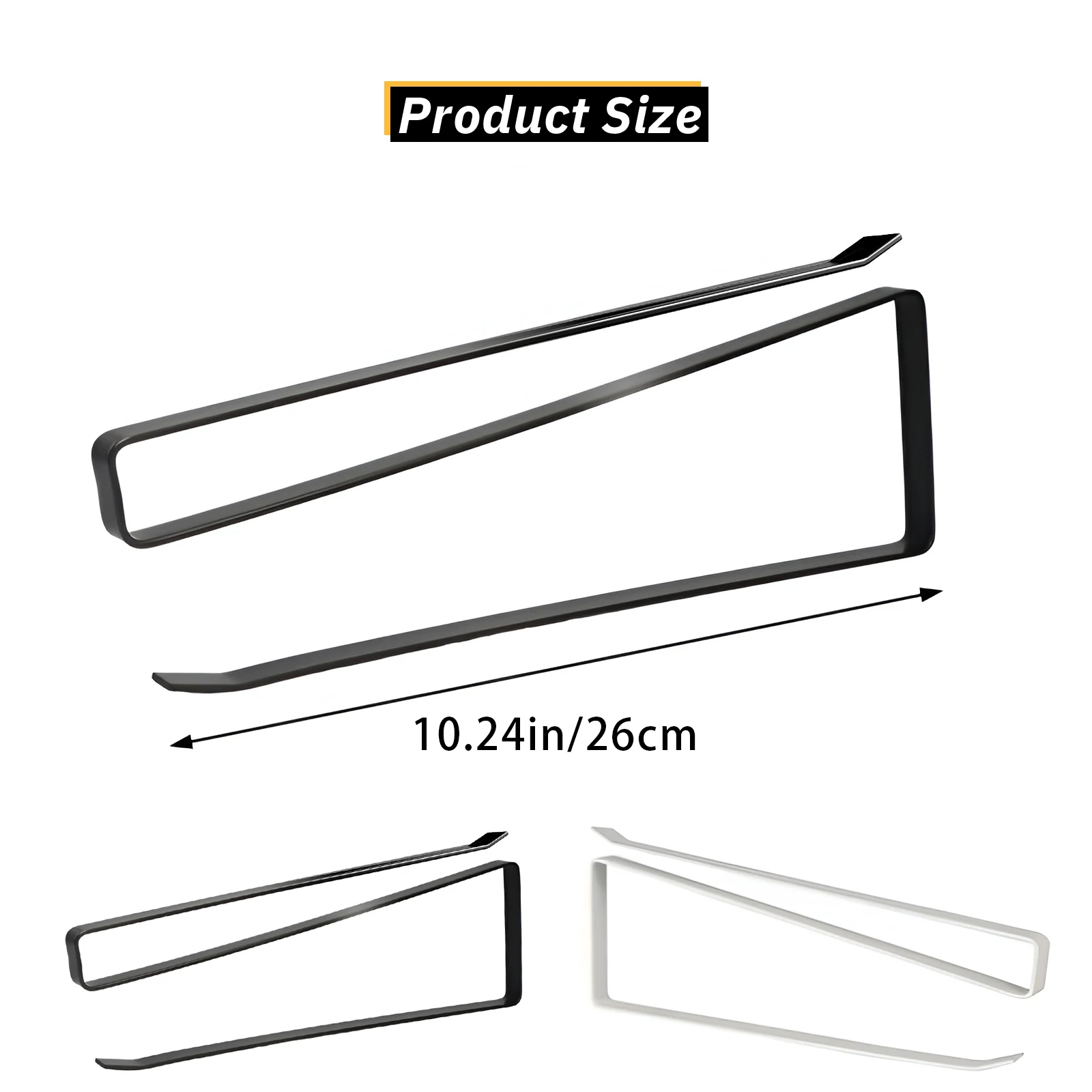 منظم غطاء بهلوان، منظمات غطاء داخل الخزانة، حامل مناشف ورقية سوداء موفرة للمساحة تحت الخزانة، منظمات المطبخ المنزلية #6