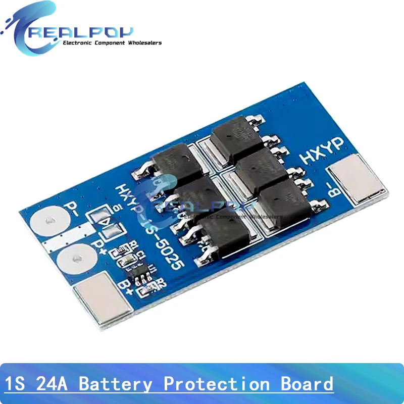 BMS 1S 12A 16A 24A 3.7V LiFePO4 Lithium Battery Protection Board 18650 4.2V Charging Voltage/Short Circuit/Overcharge Prevention