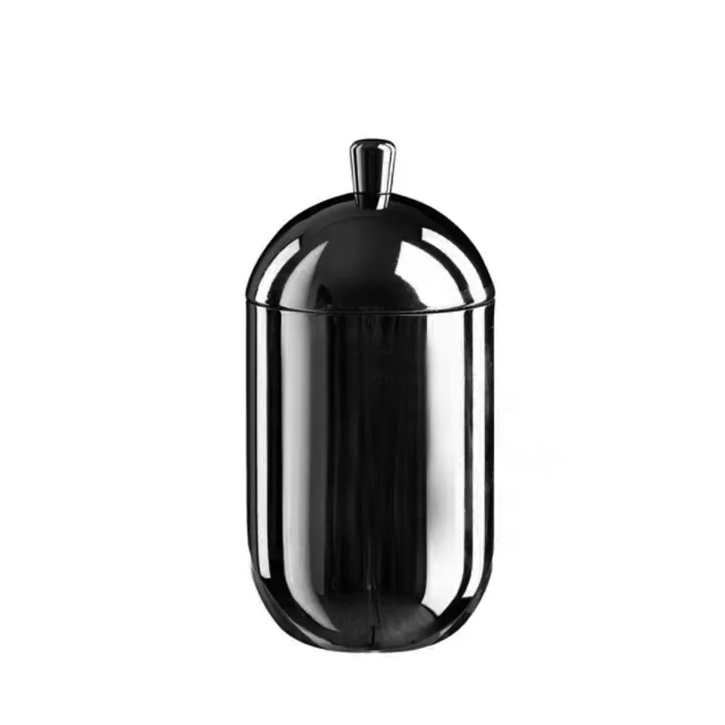 304 stainless steel cotton swab storage jar, black toothpick, dental floss box, bathroom, car aromatherapy diffuser