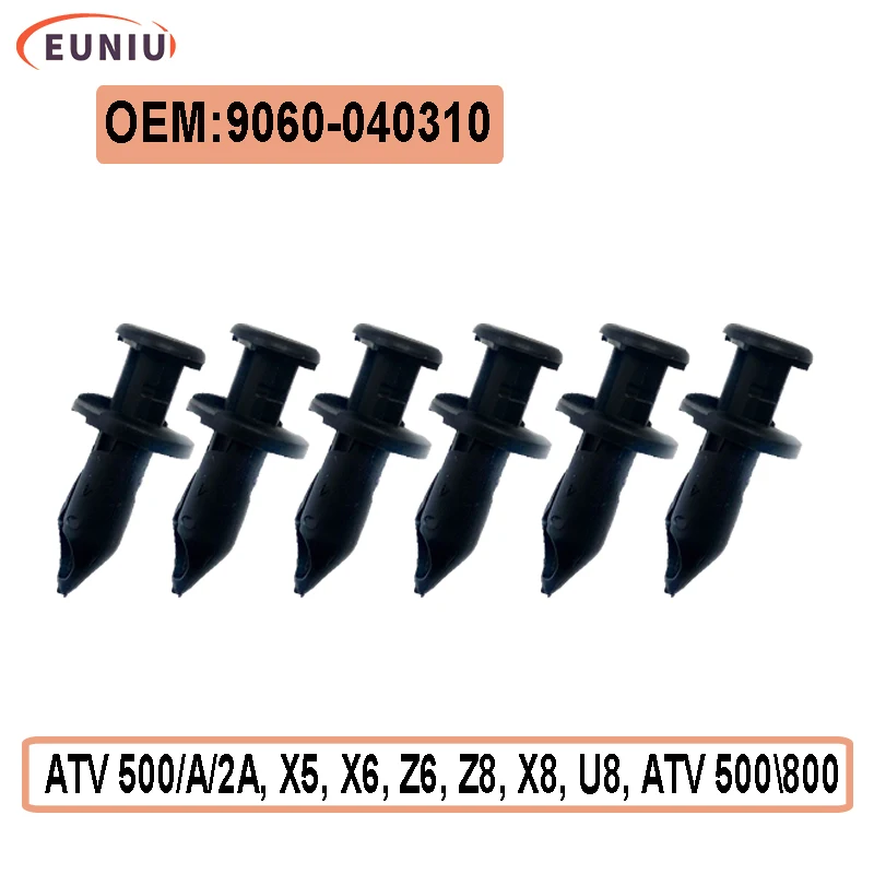 6pcs or 24pcs Push Rivet Plastic Clamp for CF Cf Uforce Zforce 450 500 550 600 625 800 1000 Z5 U6 Z6 Z8 X8 U8 9060-040310