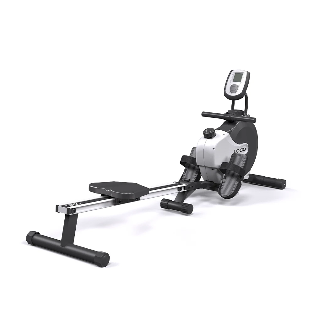 Direct Manufacturer Foldable Magnetic Rowing Machine, Lightweight Commercial Model with Clear Electronic Display