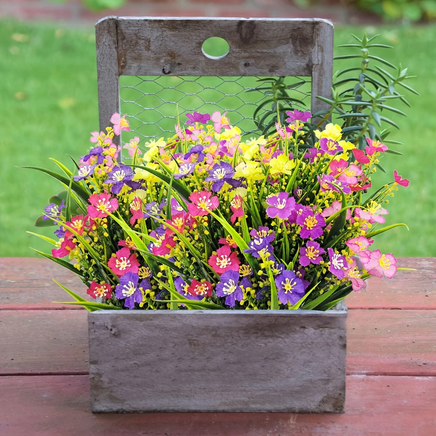 Uv-resistant Artificial Flowers, Advanced Antioxidant Flowers, Uv-resistant Outdoor Lawn Decoration Spring Uses For  And Garden 