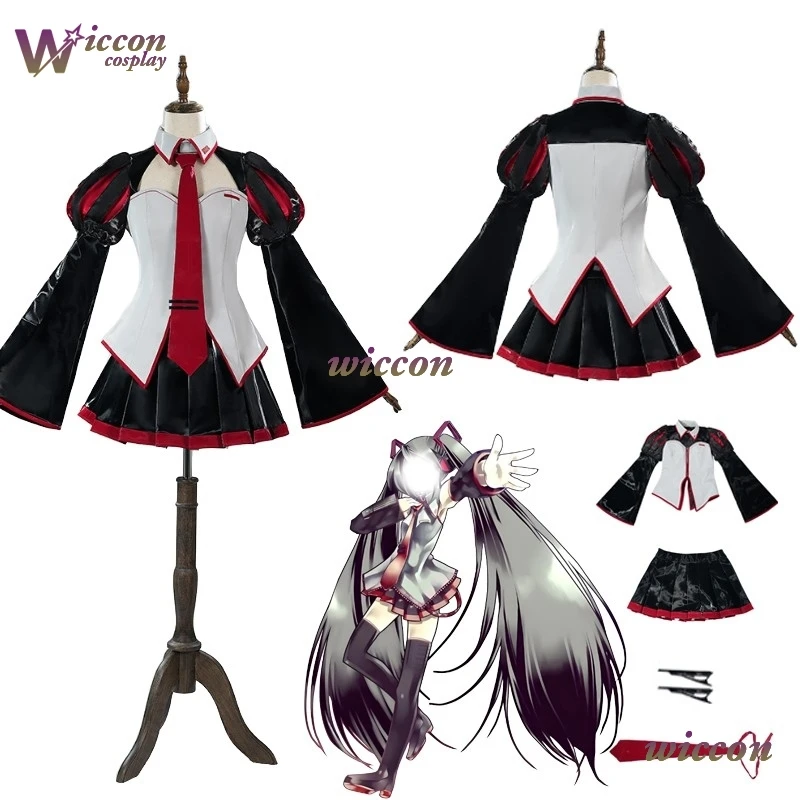 

Moe Project Sekai Mikuu Formula Cosplay Costume Pu Leather Liquid Skin Party Dress Female Christmas Halloween Roleplay Clothes
