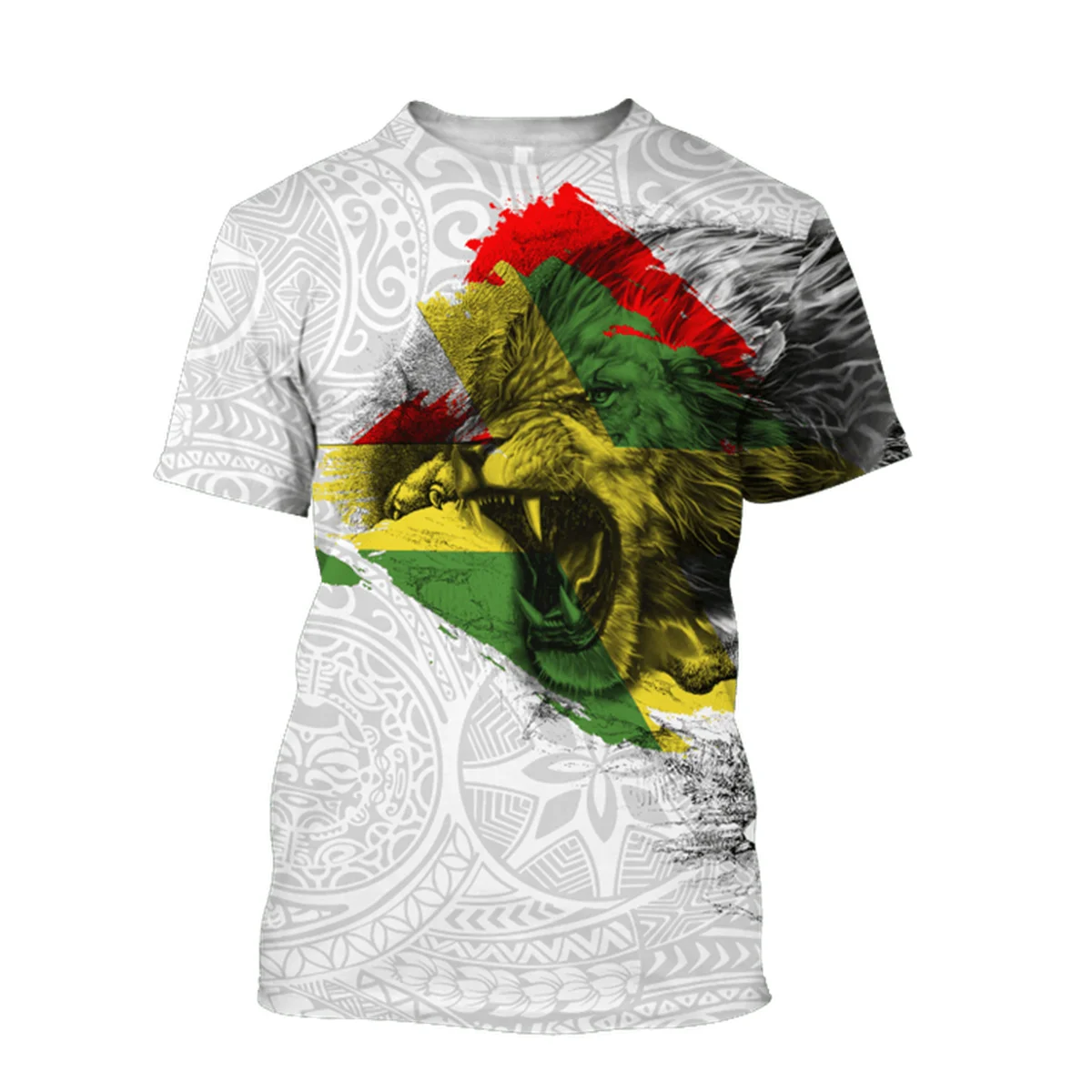 JAMAICA LION ROAR Reggae Bob Marley 3D T-shirts for Men/women Casual Streetwear Tshirt Oversized 5XL 6XL Boys Gift Clothes P011