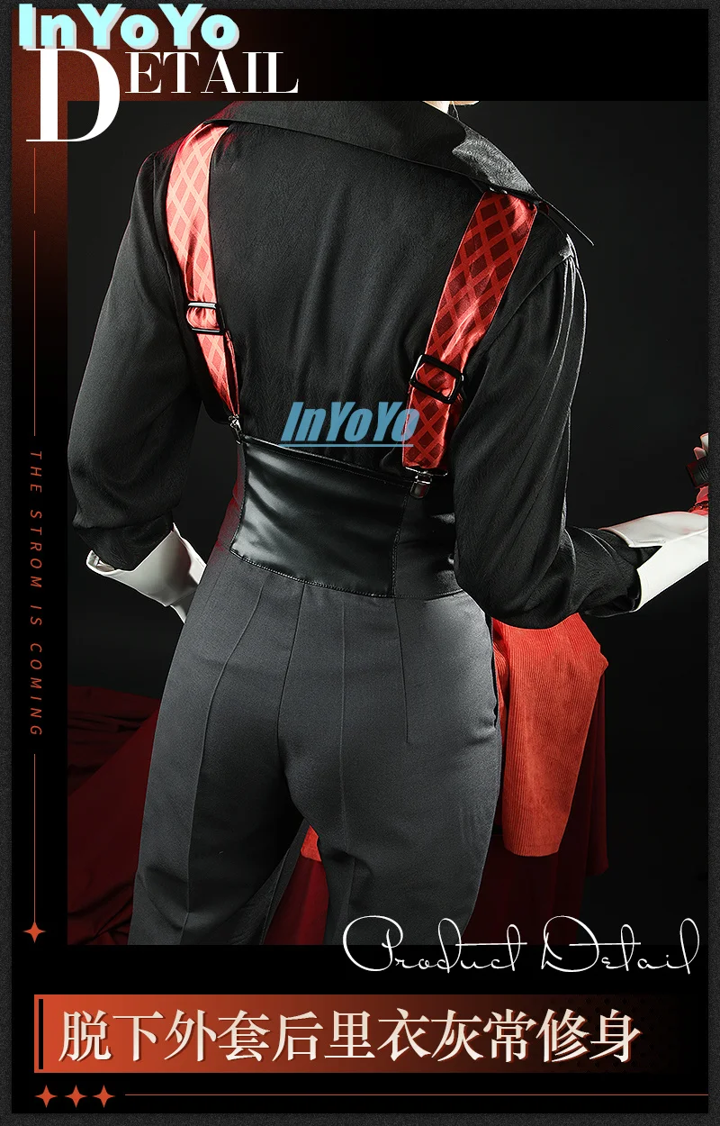 InYoYo Tennant Cosplay Costume Reverse:1999 Cos Game Anime Party Uniform Hallowen Play Role Clothes Clothing New Full Set