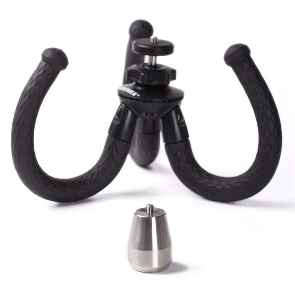 Underwater Flexible Tripod with balance weight block for smartphone housing