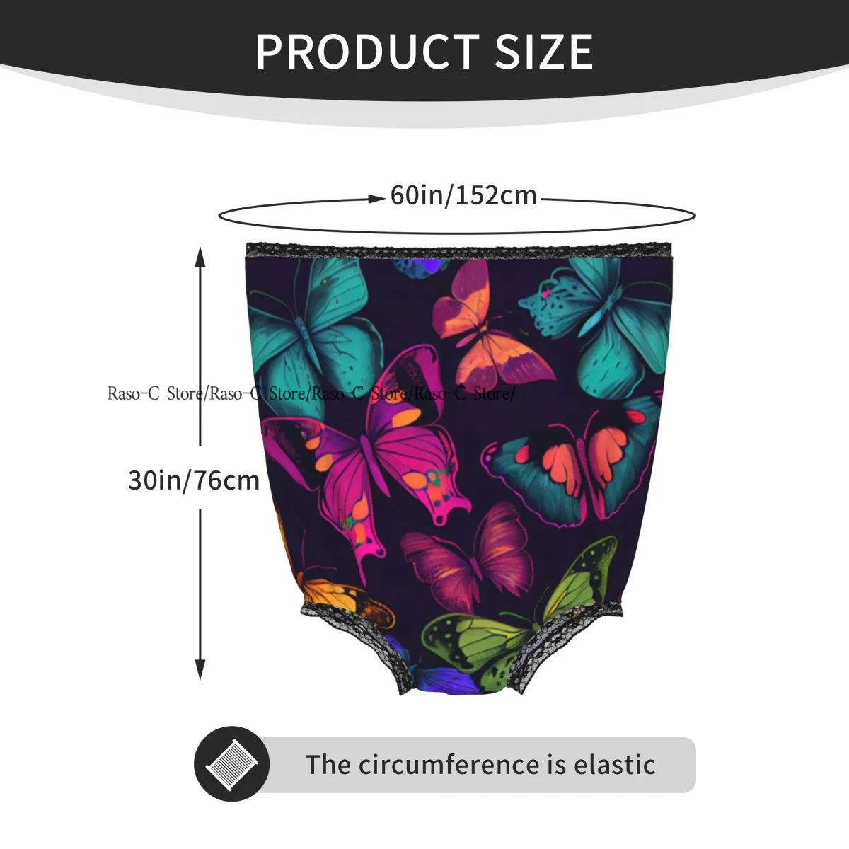 Funny Granny Underwear Beautiful Butterfly Gag Gift Granny Panties view 3