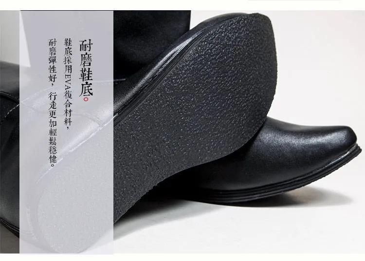 Schwarze Leder Hanfu Schuhe Männliche Kung Fu Stiefel Vintage Tang-Dynastie Krieger Offizier Schuhe Tanz Zubehör EVA Sohle