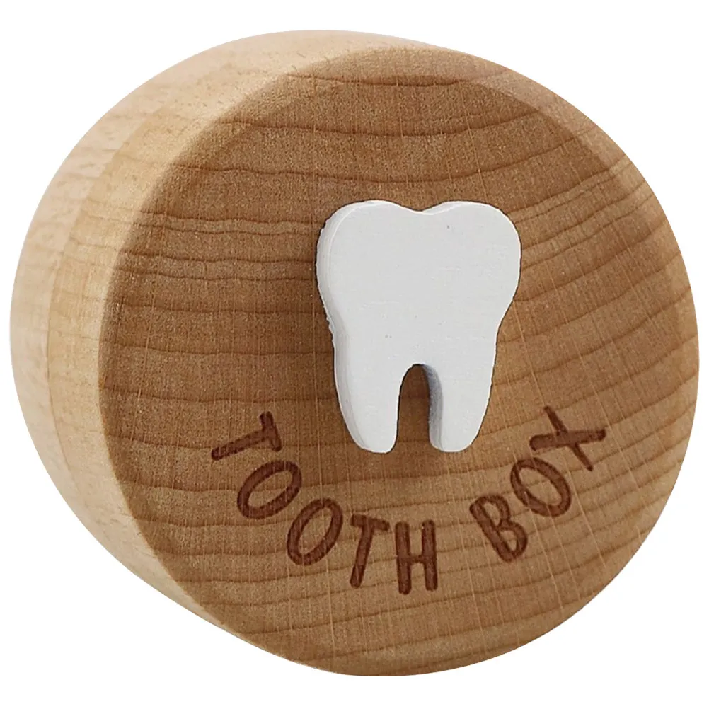 

Wooden Tooth Collection Box Baby Teeth Keepsake Organizer for First Teeth Fetal Hair and Childhood Memories Premium Sealed