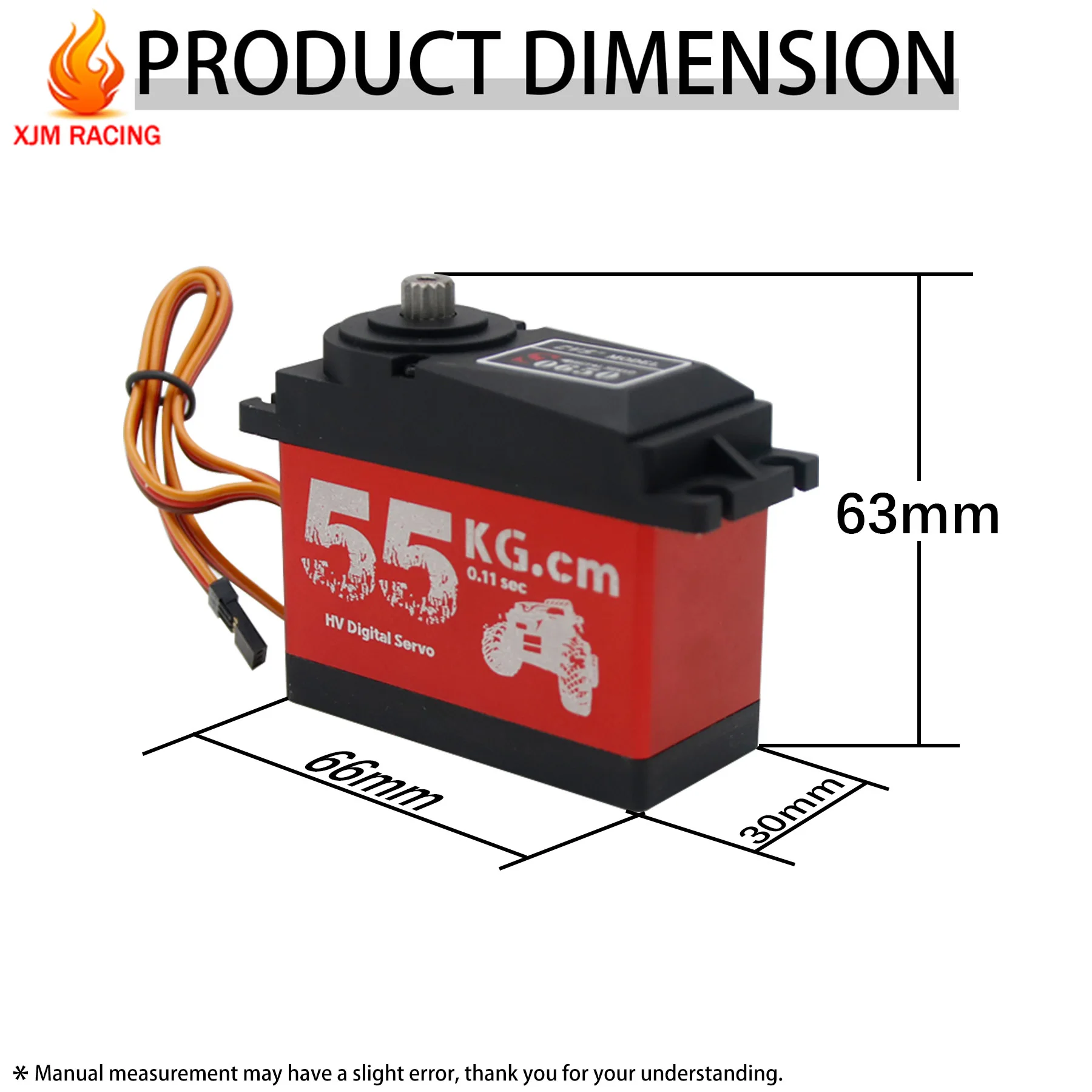 

40KG or 55KG Metal Gear Steering Servo with Arm for 1/5 HPI Rovan KM Baja Losi 5ive-T FID QL DTT MCD FG FS Parts