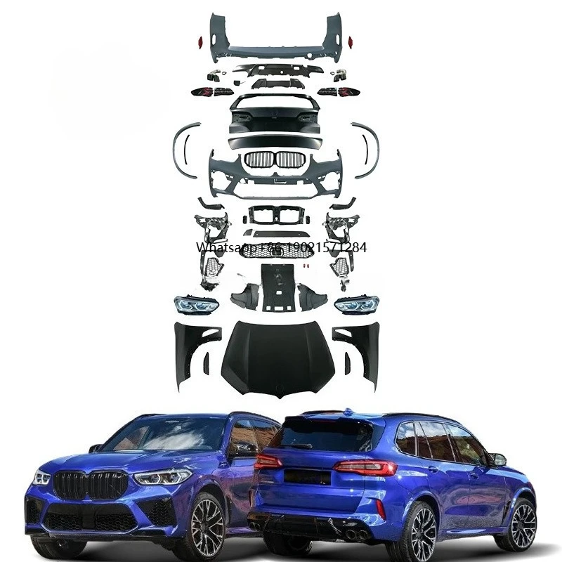 Auto Part X5 F15 Bodykit Suitable for X5 F15 to G05 X5M 2020 Old to New F95 Car Bumper Bodykit Front and Rear Bumper Hood