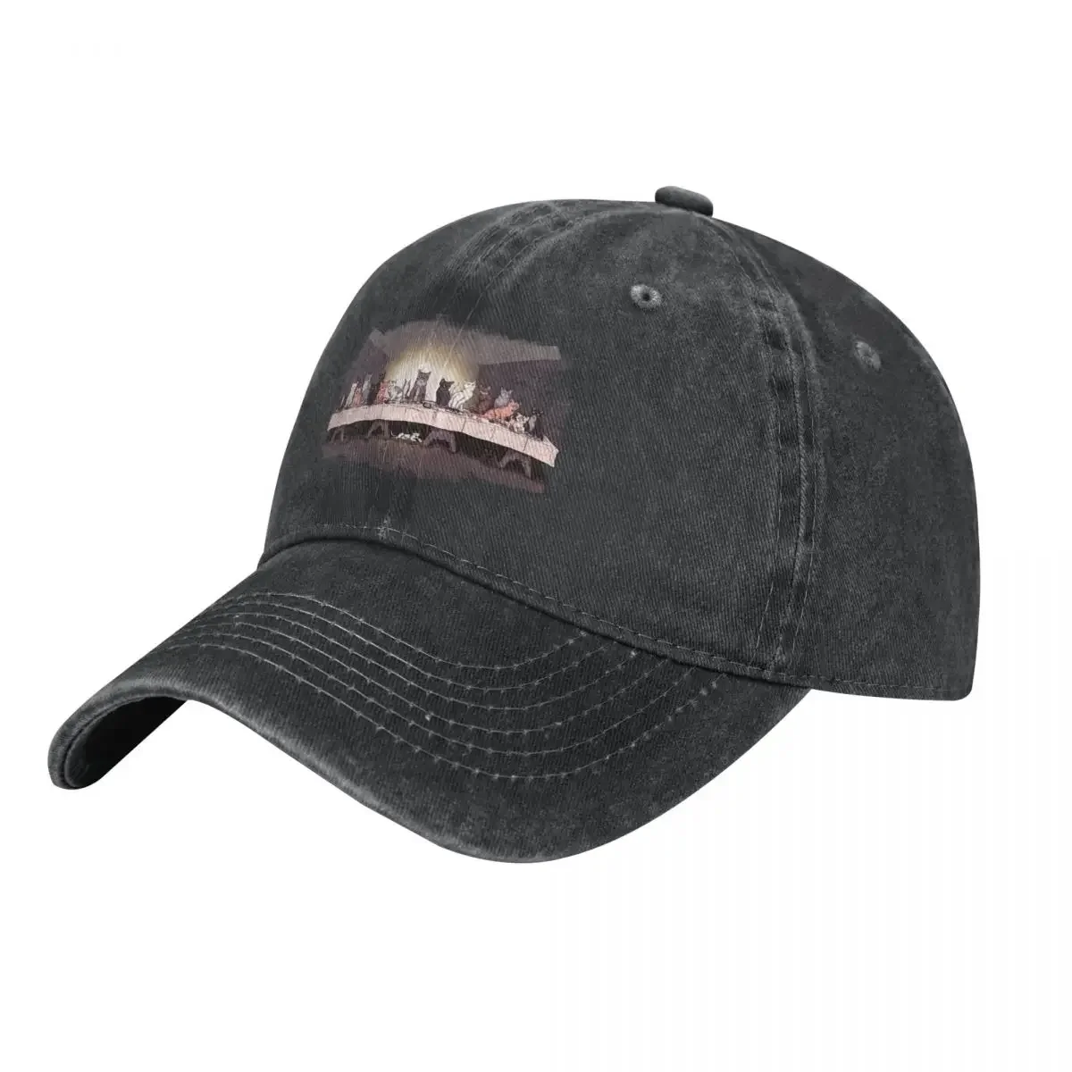 The Cat Supper Cowboy Hat Golf Hat Man tea Hat Woman Hats Men's