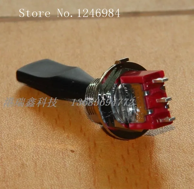 [SA]1MS1 single M12 handle the bulk of two tranches of big black dust toggle switch Q11 Taiwan Deli Wei--20pcs/lot