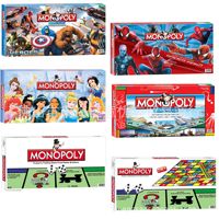 English Monopoly Board Game Card Interactive Puzzle Chess Coin Board Game Set Chess Toys