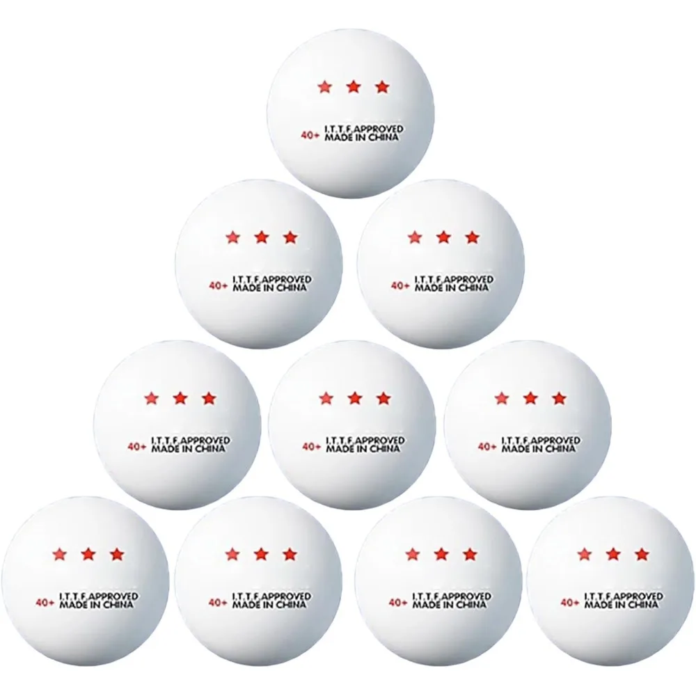 

10 шт. сменный мяч для настольного тенниса, мяч для пинг-понга, 3-звездочный стандартный мяч для настольного тенниса для внутреннего/наружного стола для пинг-понга