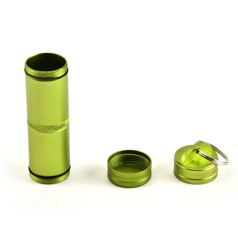 

3pcs Portable Aluminum Alloy Pill Box Medicines Organizer Sealed Waterproof Container for Tablets Outdoor Emergency Holder Case