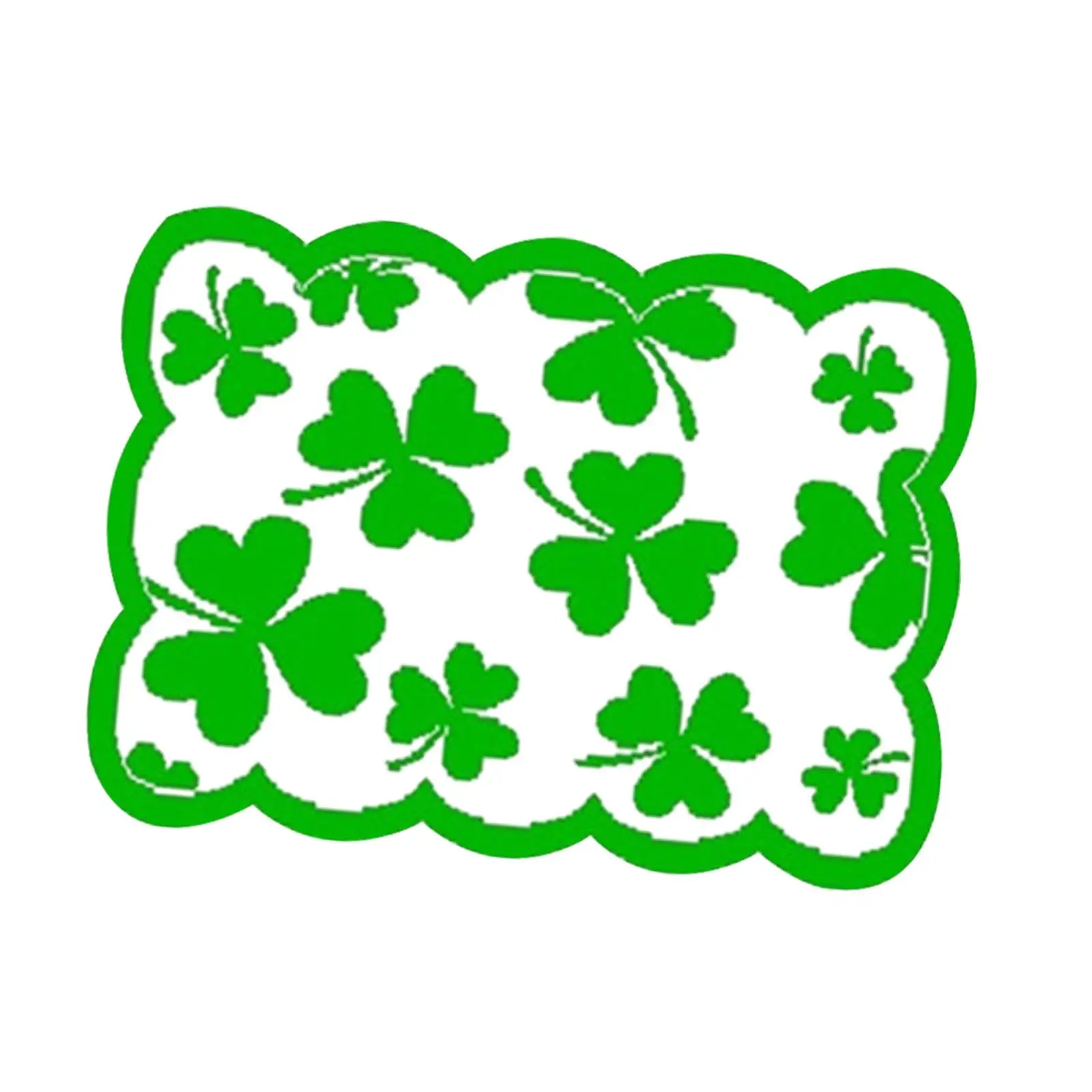 Green Lace Placemat for St Patricks Day Table Decor Holiday Dinner Party Kitchen Dining Mat