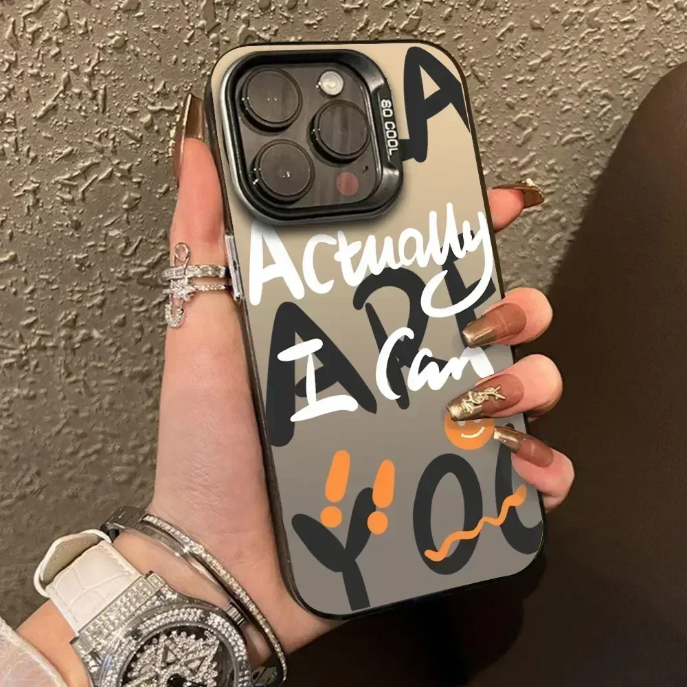 For Vivo V30SE V40SE T2 4G T3 5G Luxury Graffiti Letters Silver IMD Phone Case VIVOV40 SE Trendy Coffee Label CD Color Cover