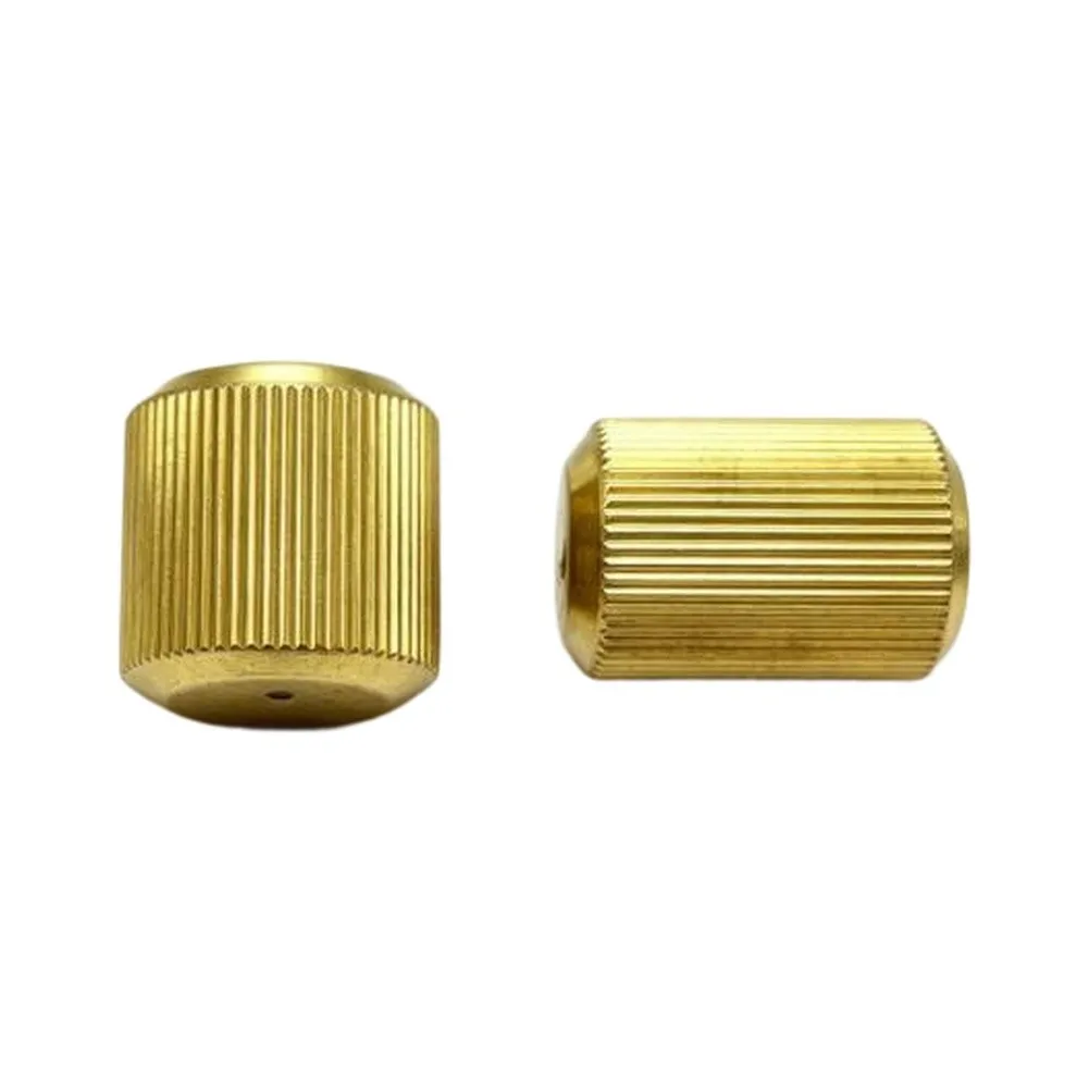 Brass Valve Cap AC Valve Cap High And Low Pressure AC System Valve Cap Valve Cap For Car AC Maintenance For European Cars