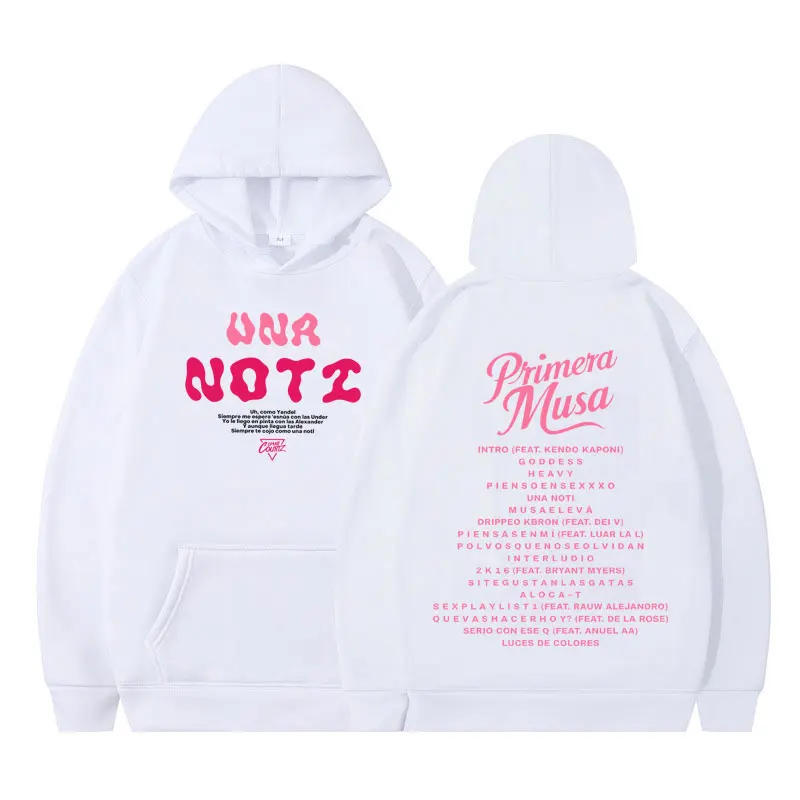 مغني الراب عمر كورتز بريميرا موسى 2025 جرافيك هوديس الرجال خمر الهيب هوب بلوزات طويلة الأكمام جماليات الصوف رياضية