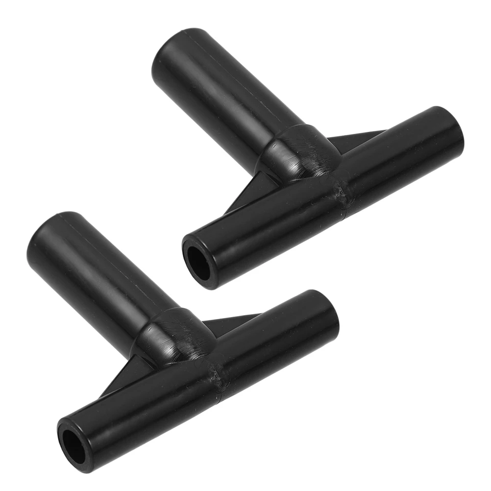 

2pcs Black Trampoline Enclosure Pole Caps Protective Covers Replacement Net Hook Safety Accessories Durable Weather Resistant