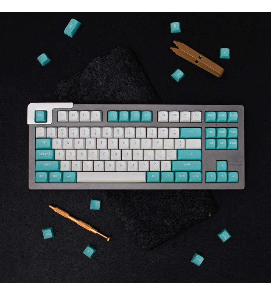 Keycap Personalized Keycap Minimalist Black/White/Red/Pink/Green/BOW Bicolor 150 Keys Mechanical Keyboard Cap Mint MSA Height