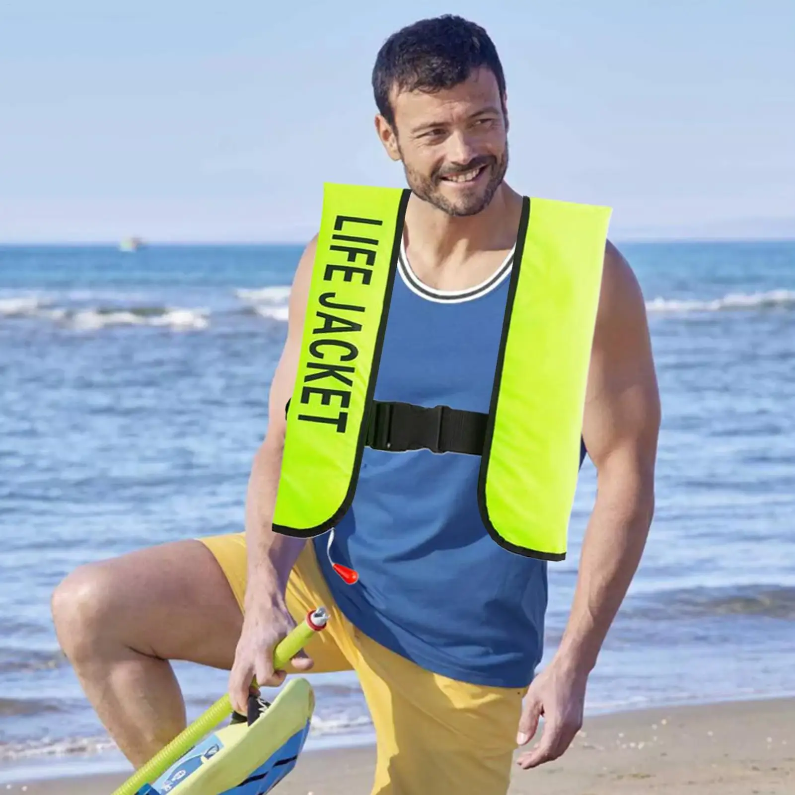 

Swim Vest Adult Kayaking Buoyancy Suit Automatic Inflatable Buoyancy Suit Waterproof For Beach Fishing Paddleboarding Surfing
