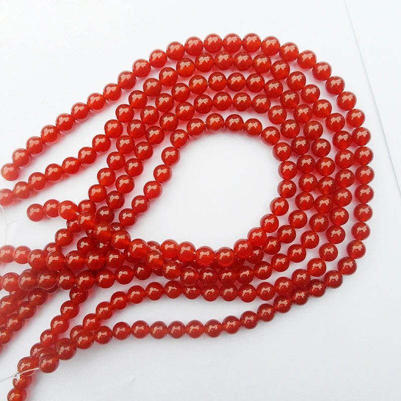 tiki tentacles 2 Rupees Items 6MM Natural Red agate stone Onyx carnelian Loose beads For necklace bracelet Making 60-62 bead