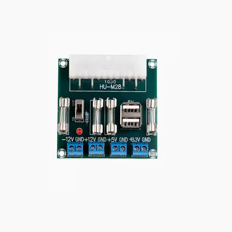 1 قطعة HU-M28W محول طاقة الكمبيوتر المكتبي-لوحة إمداد الطاقة ATX-وحدة موصل طرفي لإخراج الطاقة