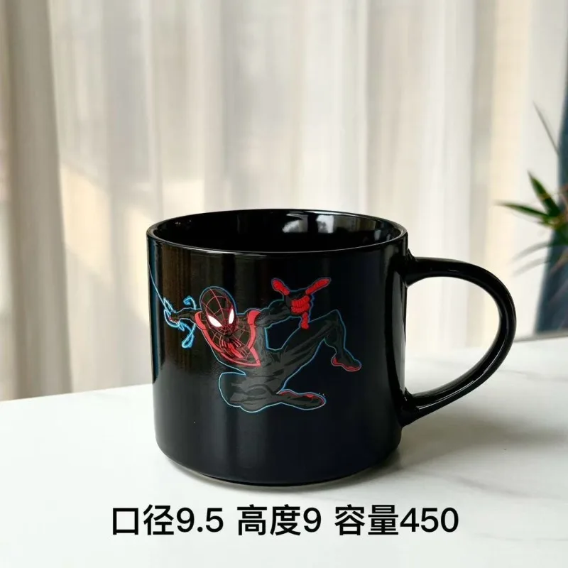 Marvel Spiderman New Cute Boy Personality Cool Animated Ceramic Cup That Changes Color When Heated Heat Birthday Gift Wholesale