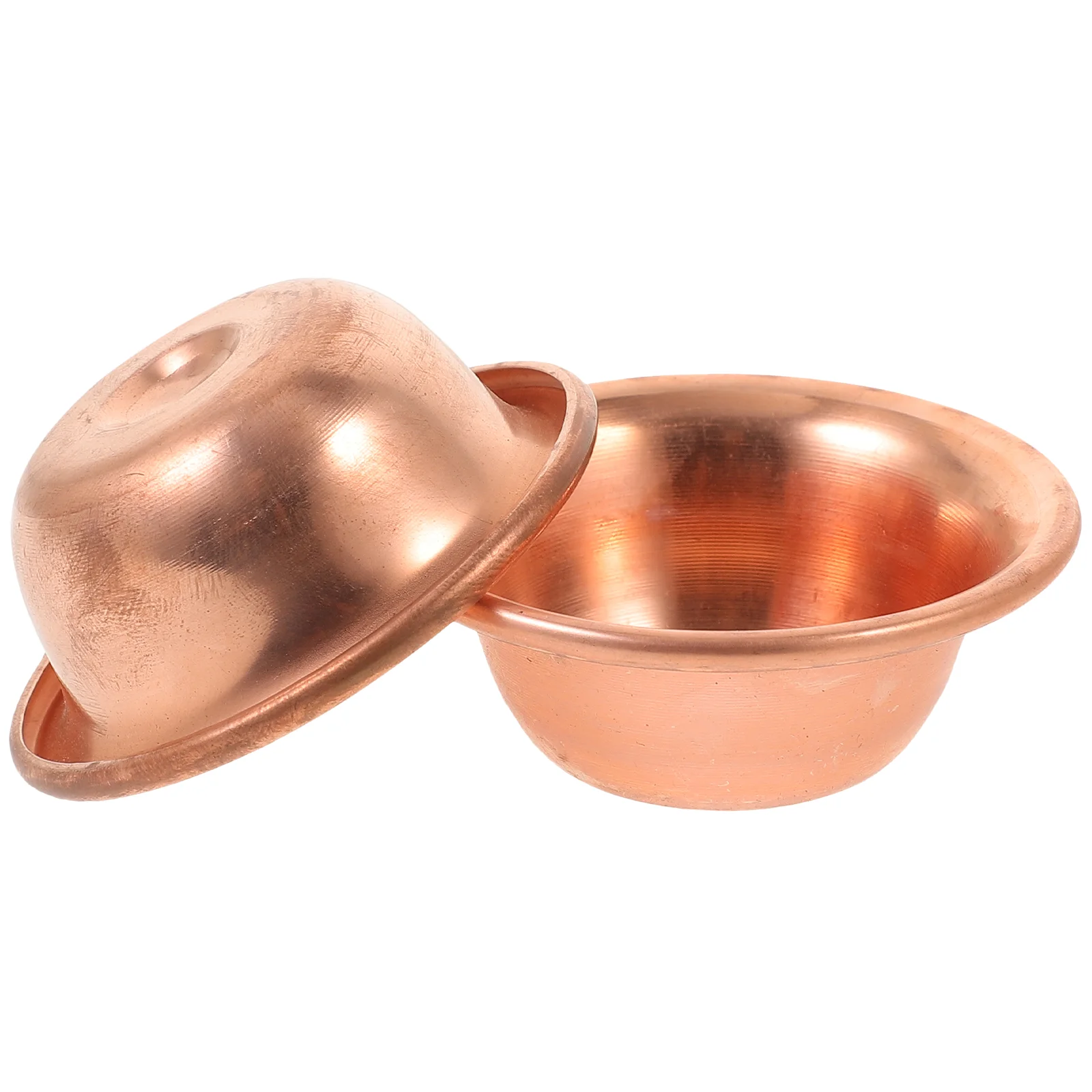 2 Pcs Holy Water Cup in Front of Buddha Temple Decoration Offering Bowl Cups Altar Copper Supply Exquisite