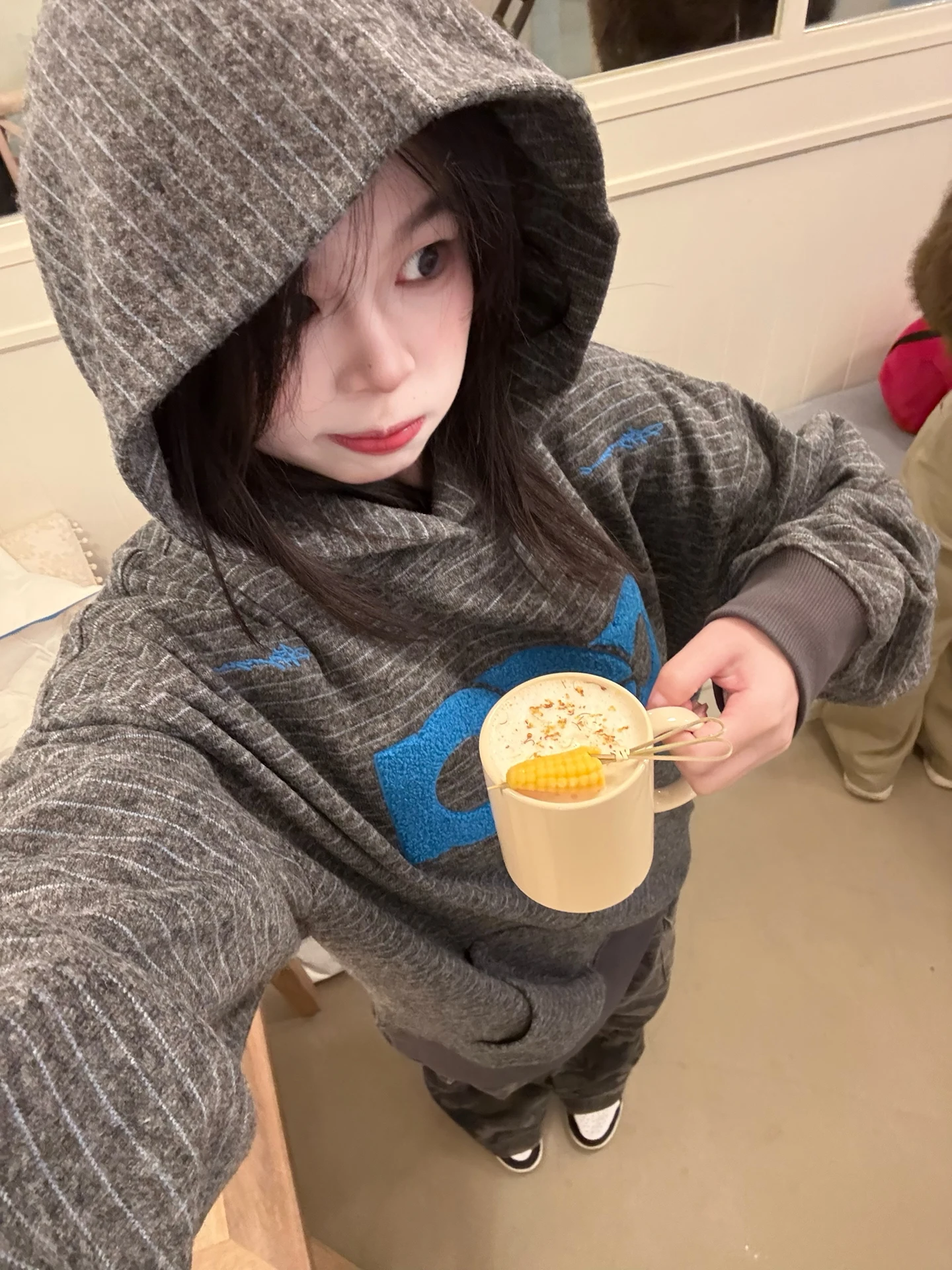 

Ретро-фуфайка в американском стиле с полосками, шерстяная, с капюшоном, для мужчин и женщин, весенняя, повседневная, с тяжелой вышивкой, для пар