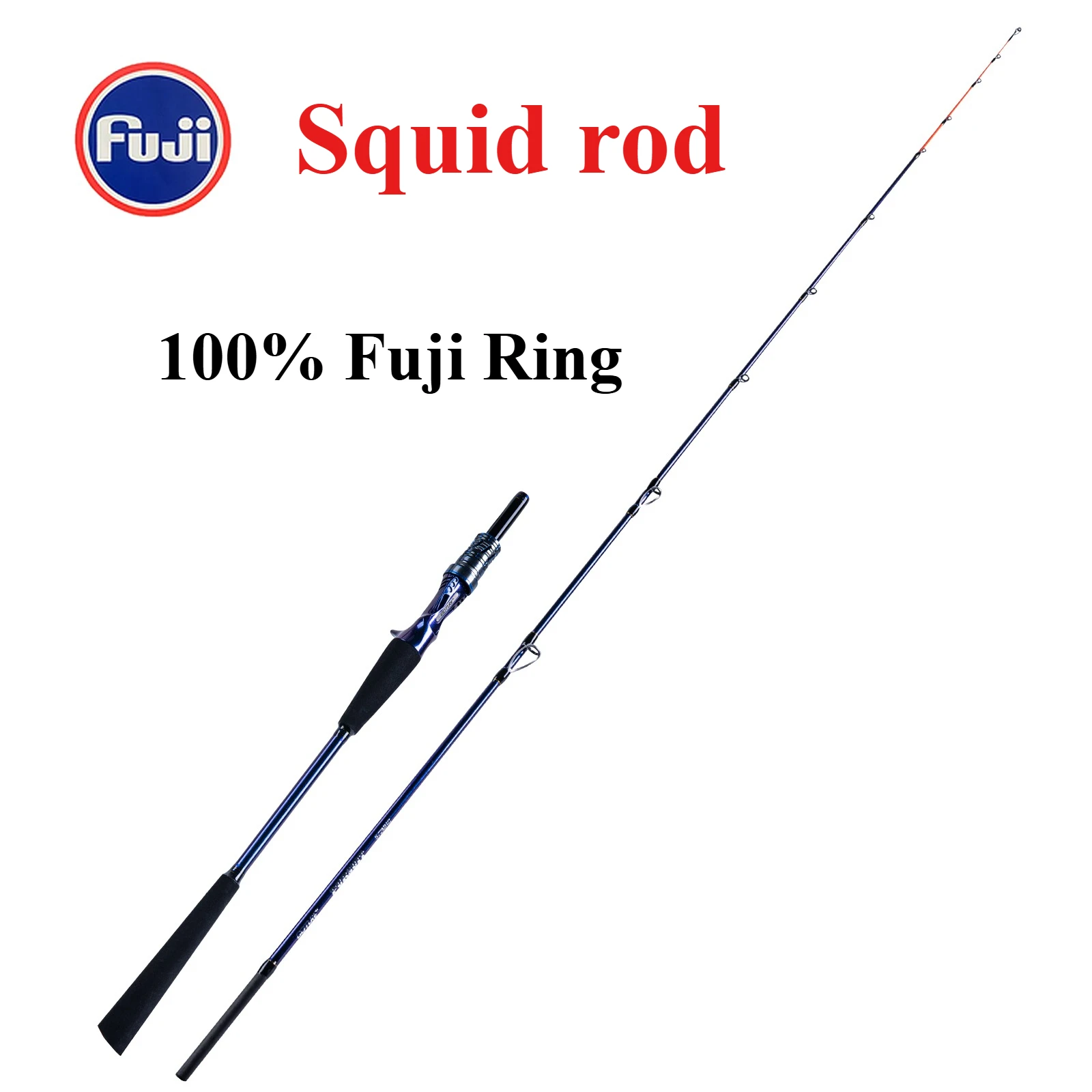 PURSUIT Lightweight Squid Rod 1.7M Fuji Guide Ring Titanium Tip 40T Carbon Fiber Casting Jigging Fishing Rod Boat Rod