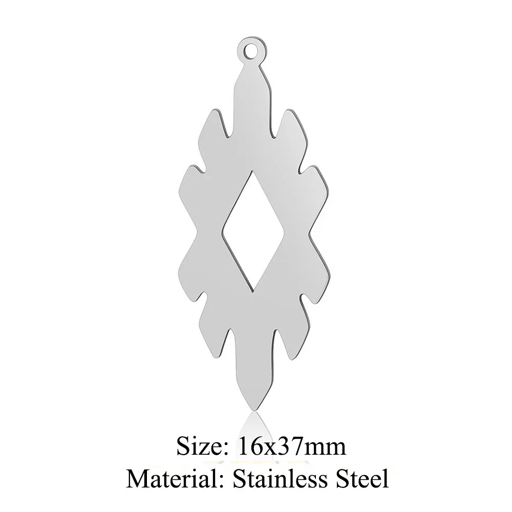 10pcs/lot Stainless Steel Triangle DIY Charm Pendant Wholesale Geometry Heart Jewelry Findings Necklace Making Top Quality