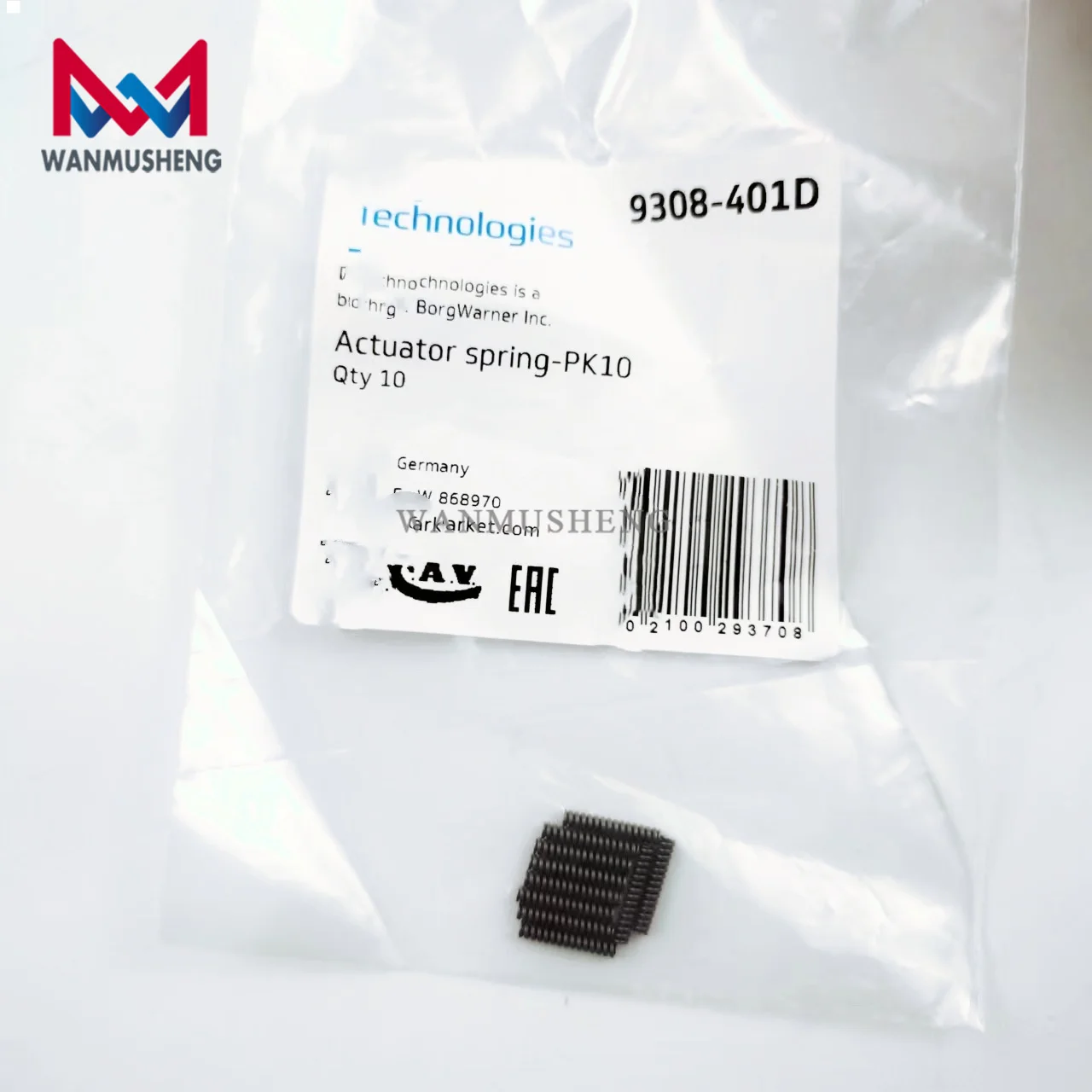 10PCS/BAG Good price 9308-401D actuator spring PK10 high quality 100% original DALPHI Diesel Fuel Injector spring