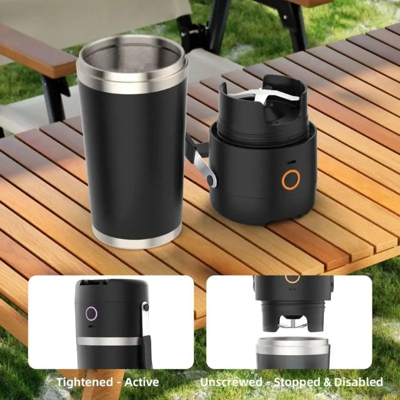 A0NC Wireless Mixer Cup 6000mah خلاط قابل لإعادة الشحن لصانع عصير الصالة الرياضية المحمولة