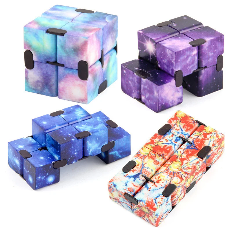 Starry Sky Infinity Anxiety Cube Sensoryczny autyzm ADHD Zabawki antystresowe dla dorosłych Dzieci Nowość Prezent Cubo Para La Ansiedad