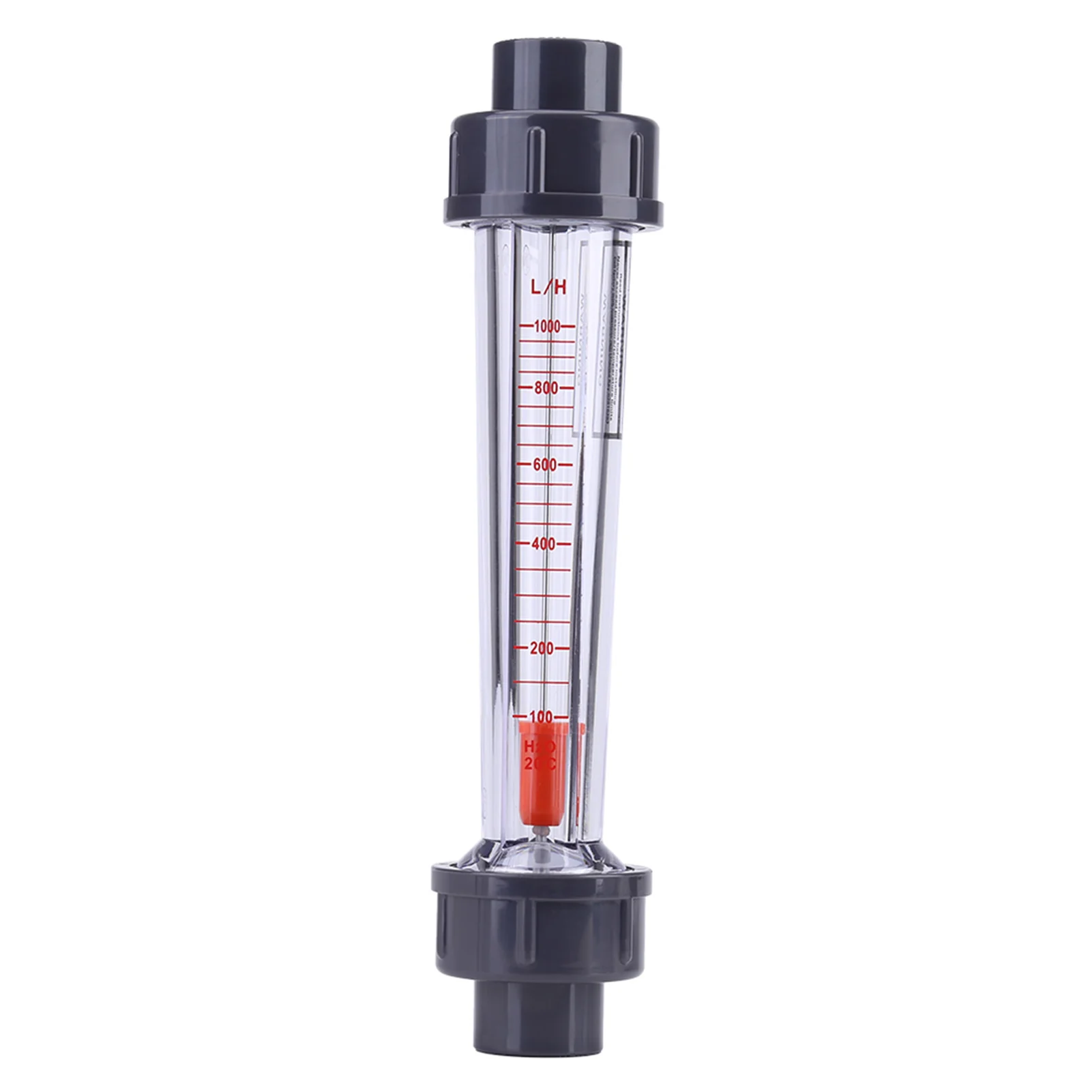 Water Flowmeter 100-1000L/H Water Meter Plastic Tube Type Liquid Instantaneous Flowmeter Chemical Pipeline Measuring Tools