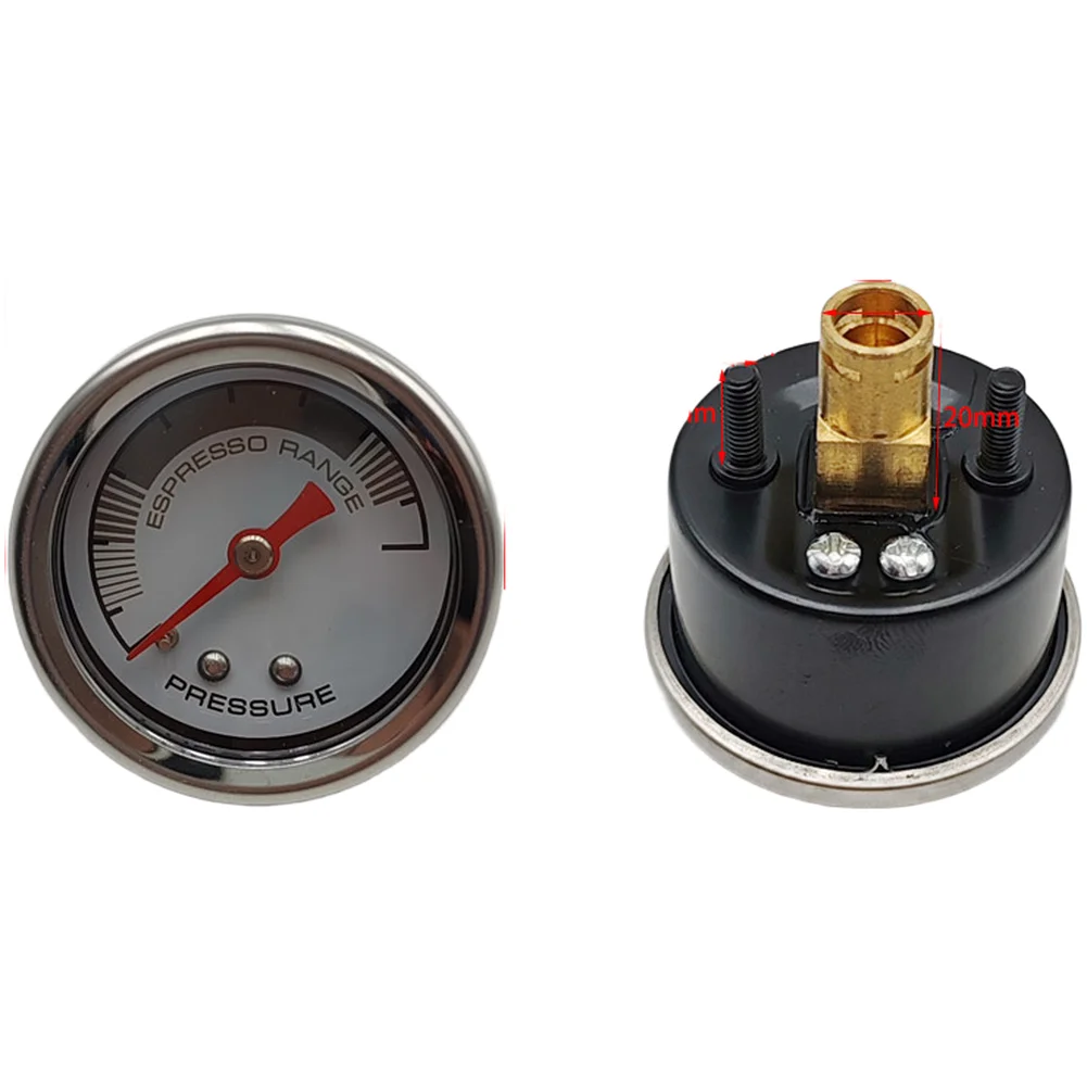 Coffee Machine Pressure Gauge For Barista Brewing Extraction Monitor Plastic Black Two-piece Set Style A