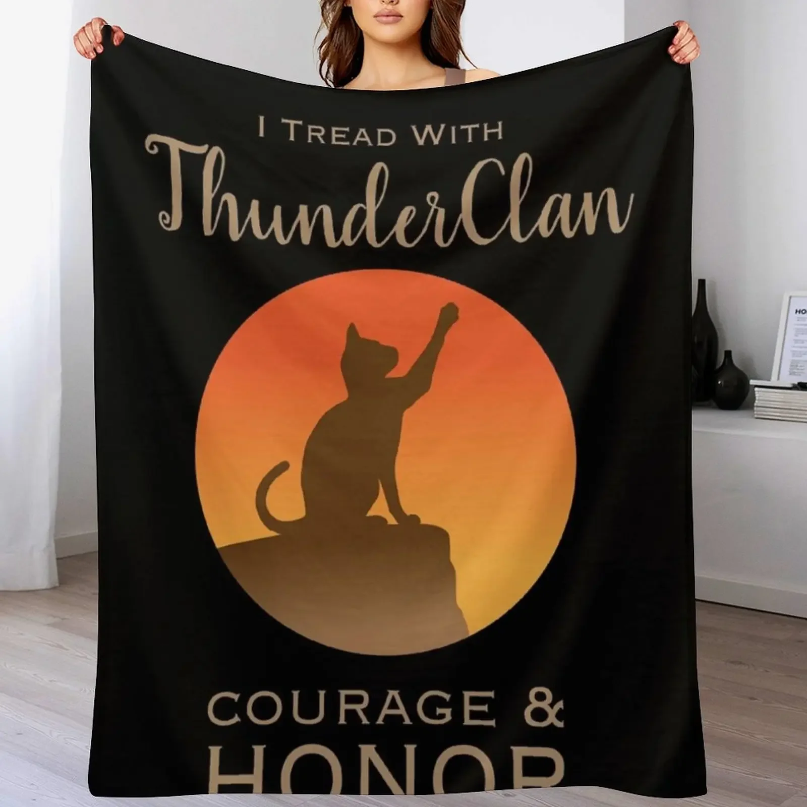 ThunderClan Pride Fitted Scoop Throw Blanket Stylish Couch Blanket for Home Living Room