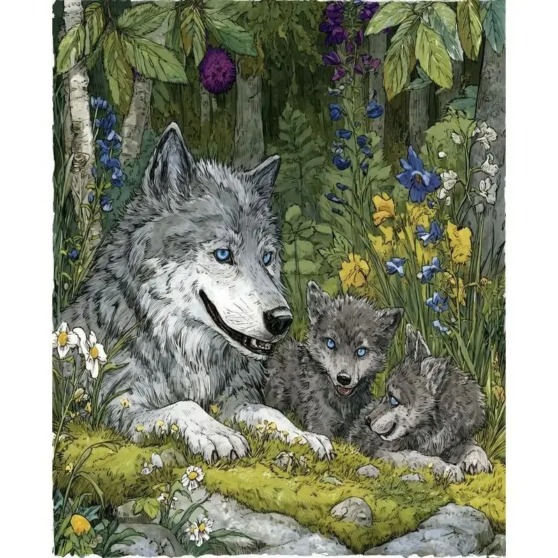 

1000pcs Jigsaw Puzzle,Wolf Animal Puzzle, Perfect for DIY Creative Fun with Family,Gift ,teasing Toy