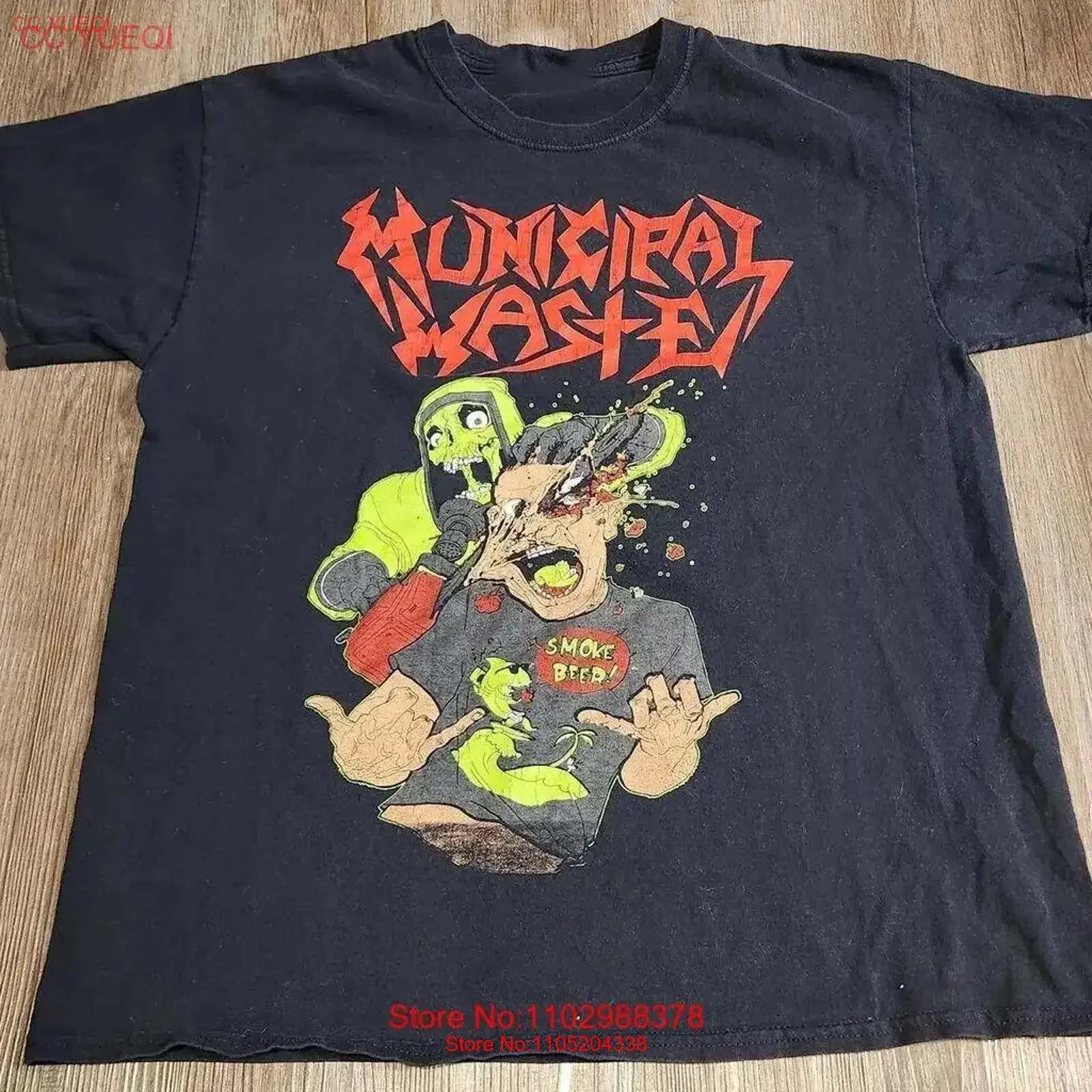 New Municipal Waste Smoke Beer For Fans S 5XL T Shirt IL13 vintage Washed Soft Breathable designer clothes Stylish