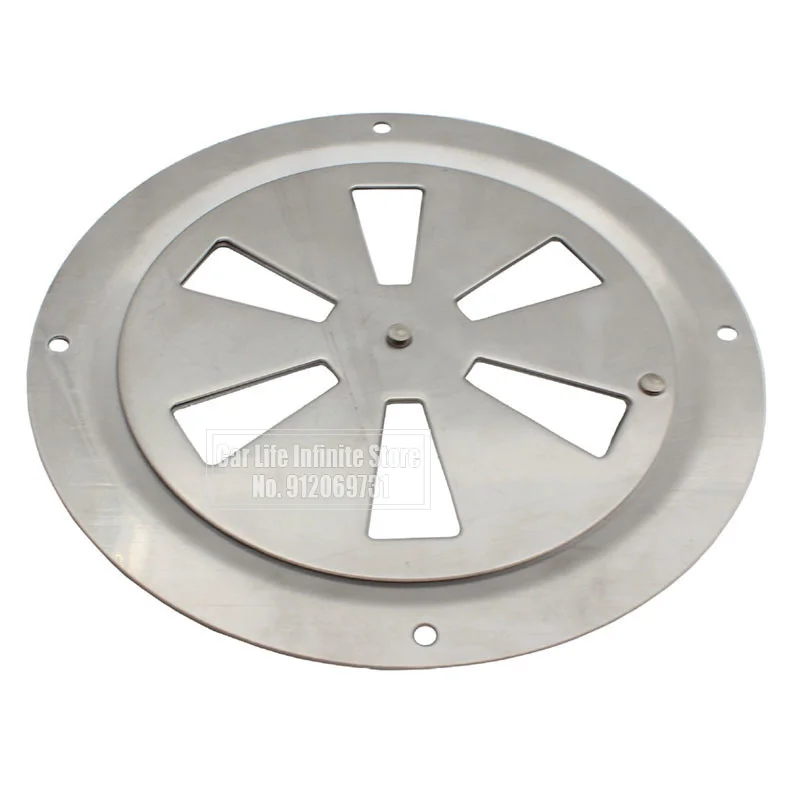 Grille d'aération réglable en acier inoxydable, grille de ventilation ronde, accessoires marins, 125mm