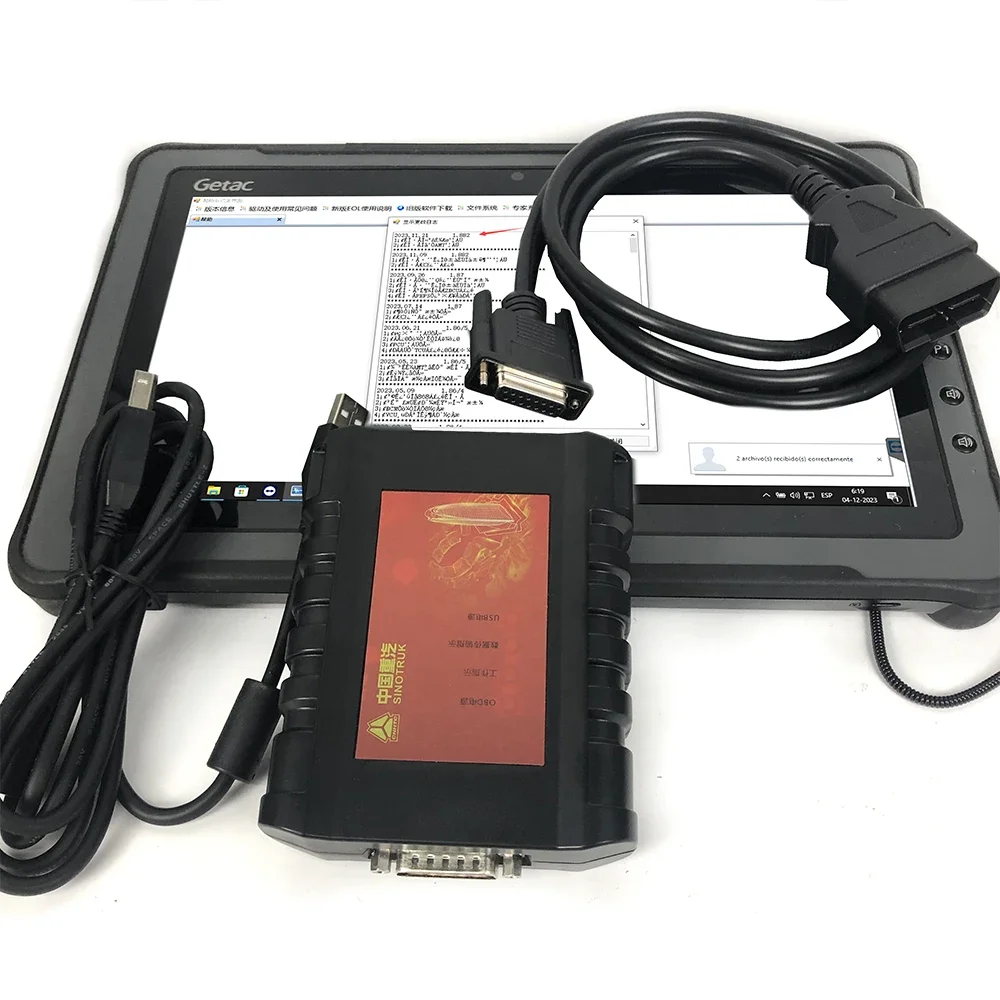 for Sinotruk EOL OBD diagnostic kit DENSO common rail engine Heavy Duty Truck for Sinotruck diagnostic tool + F110 tablet